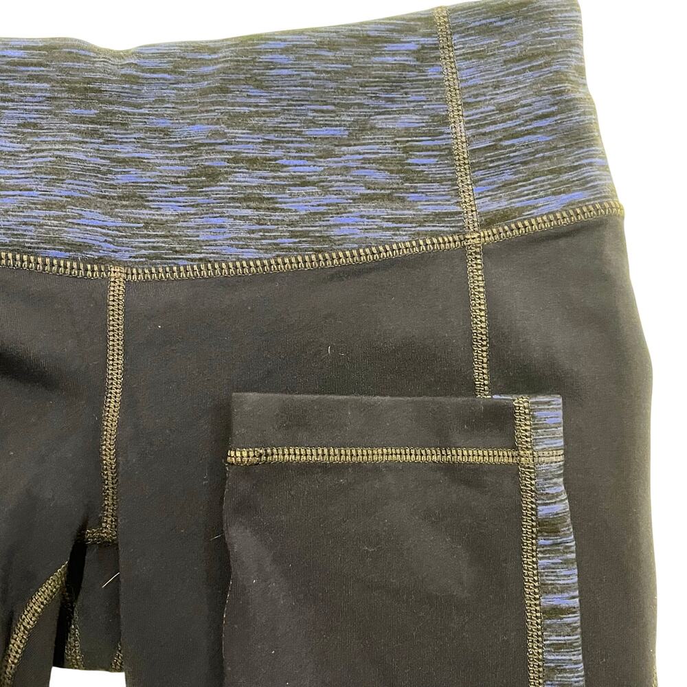 Athleta Women Small Chaturanga Crop Capri Stretch Knit Athletic Leggings Active